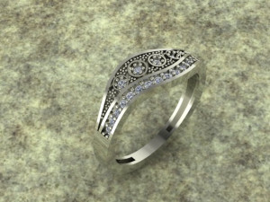 silver ring 3D Model