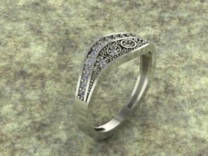 silver ring 3D Model