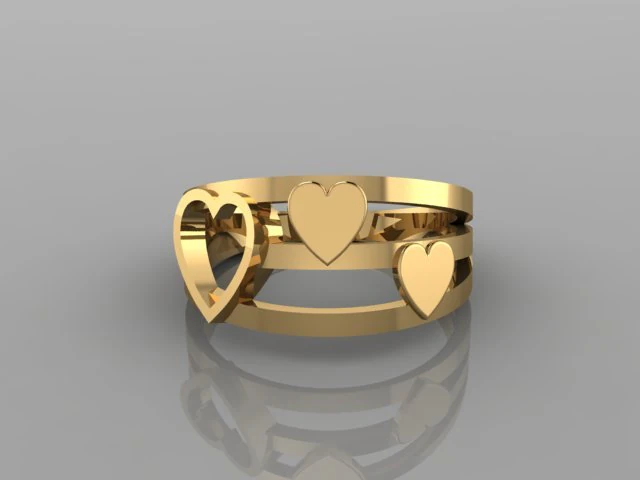 love ring 3D Model .c4d .max .obj .3ds .fbx .stl .blend