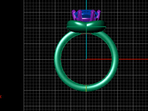 solitaire ring Model 3D