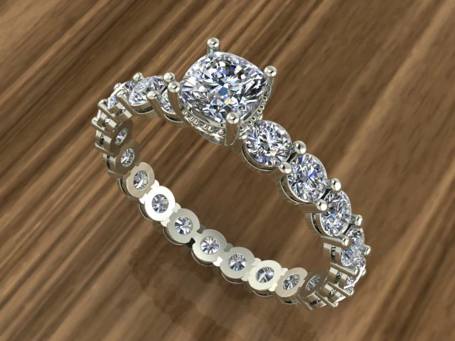 diamond signet ring 3D Model .c4d .max .obj .3ds .fbx .stl .blend 