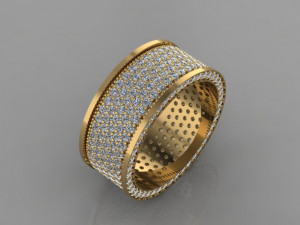 diamond ring Modello 3D