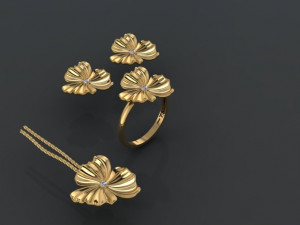 flower set 3D Модель