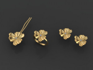 flower set 3D Модель
