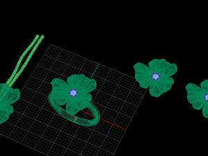 flower set 3D Модель