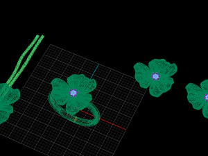 flower set 3D Model