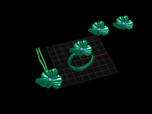 flower set 3D Model