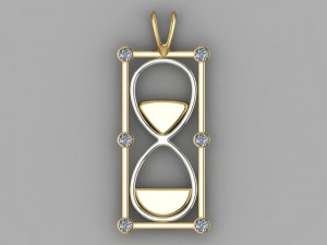 hourglass pendant 3Dモデル