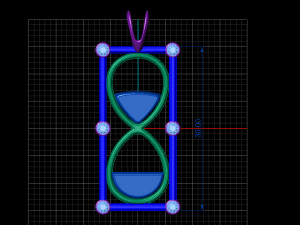 hourglass pendant 3Dモデル