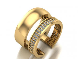 double ring 3D Print Model