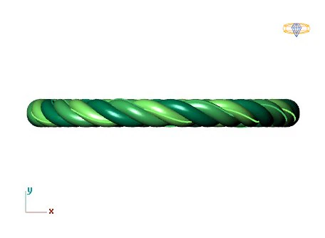 spiral ring 3D Model .c4d .max .obj .3ds .fbx .stl .blend 