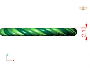 spiral ring Model 3D