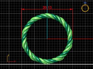 spiral ring Model 3D