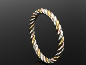 spiral ring Model 3D