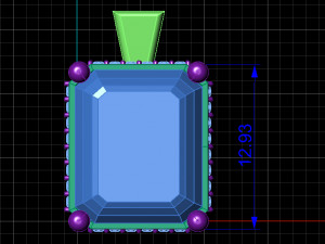 Diamond pendant 3D Model