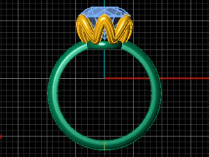 solitaire ring 3D Model