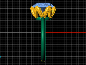 solitaire ring 3D 模型