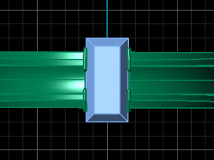 baguette ring Model 3D