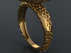 gold ring pendant 3D Model
