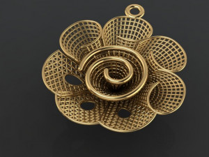 gold ring pendant 3D Model