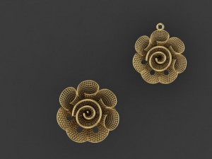 gold ring pendant 3D Model