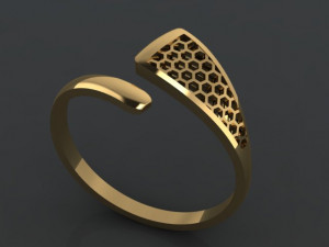 gold ring Modelo 3D