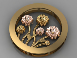 flower pendant 3D Model