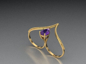 pear ring 3D Model