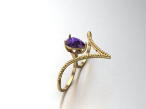 pear ring 3D Model