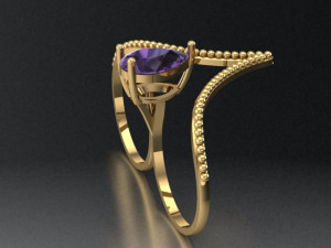 pear ring 3D Model