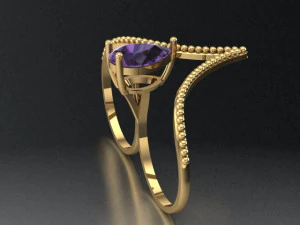 anello di pera Modello 3D
