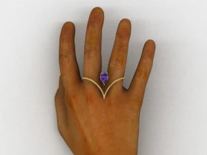 anello di pera Modello 3D