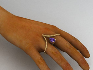 pear ring 3D Model