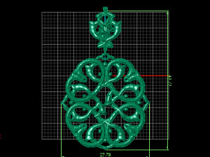 pendant gold 3D Model