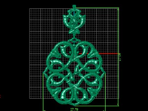 pendant gold 3D Model