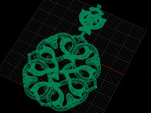 pendant gold 3D Model