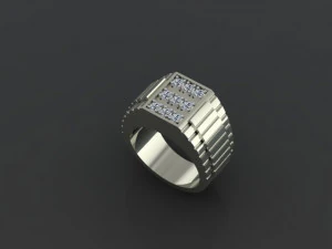 silver ring 3D Model