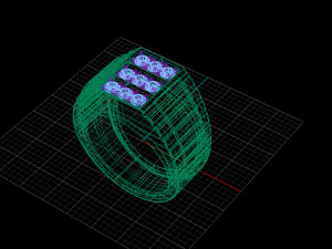 silver ring 3D Модель