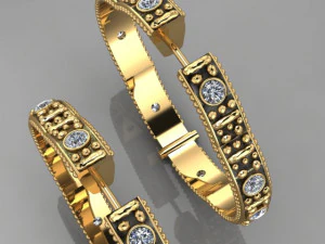 orecchino Modello 3D