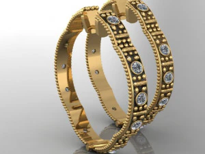 orecchino Modello 3D