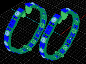 orecchino Modello 3D