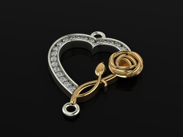 anklet jewelry rose Modello 3D .c4d .max .obj .3ds .fbx .stl .blend 