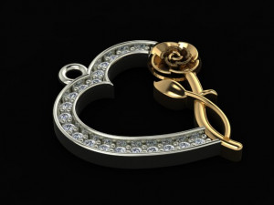 anklet jewelry rose Modello 3D