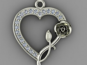 anklet jewelry rose Modello 3D