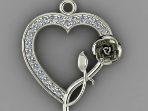 anklet jewelry rose 3D Model
