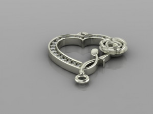 anklet jewelry rose Modello 3D