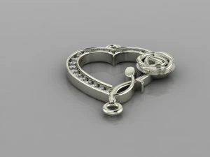 anklet jewelry rose 3D Model