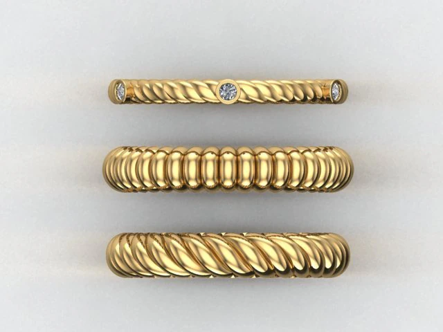minimal rings 3D Model .c4d .max .obj .3ds .fbx .stl .blend 
