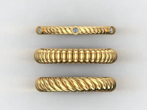 anelli minimi Modello 3D