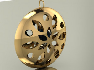 pearl in pendant 3D-Modell